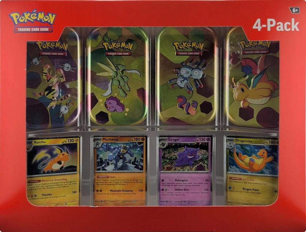 what is the rarest pokemon card pack 151 (4 Mini Tins + 4 Promo Cards Bundle) – The PokéVault