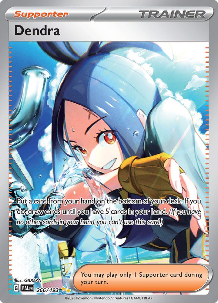 PSA MINT 9 Dendra - 266/193 - SV02: Paldea Evolved