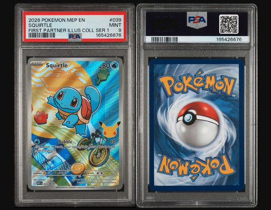 #039 SQUIRTLE FIRST PARTNER ILLUSTRATION COLLECTION SERIES 1