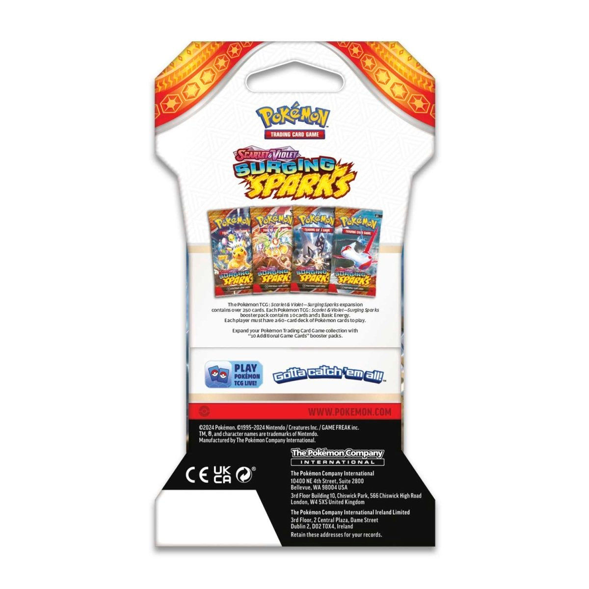 pokemon surging sparks sleeved booster pack case Surging Sparks Sleeved Booster Pack