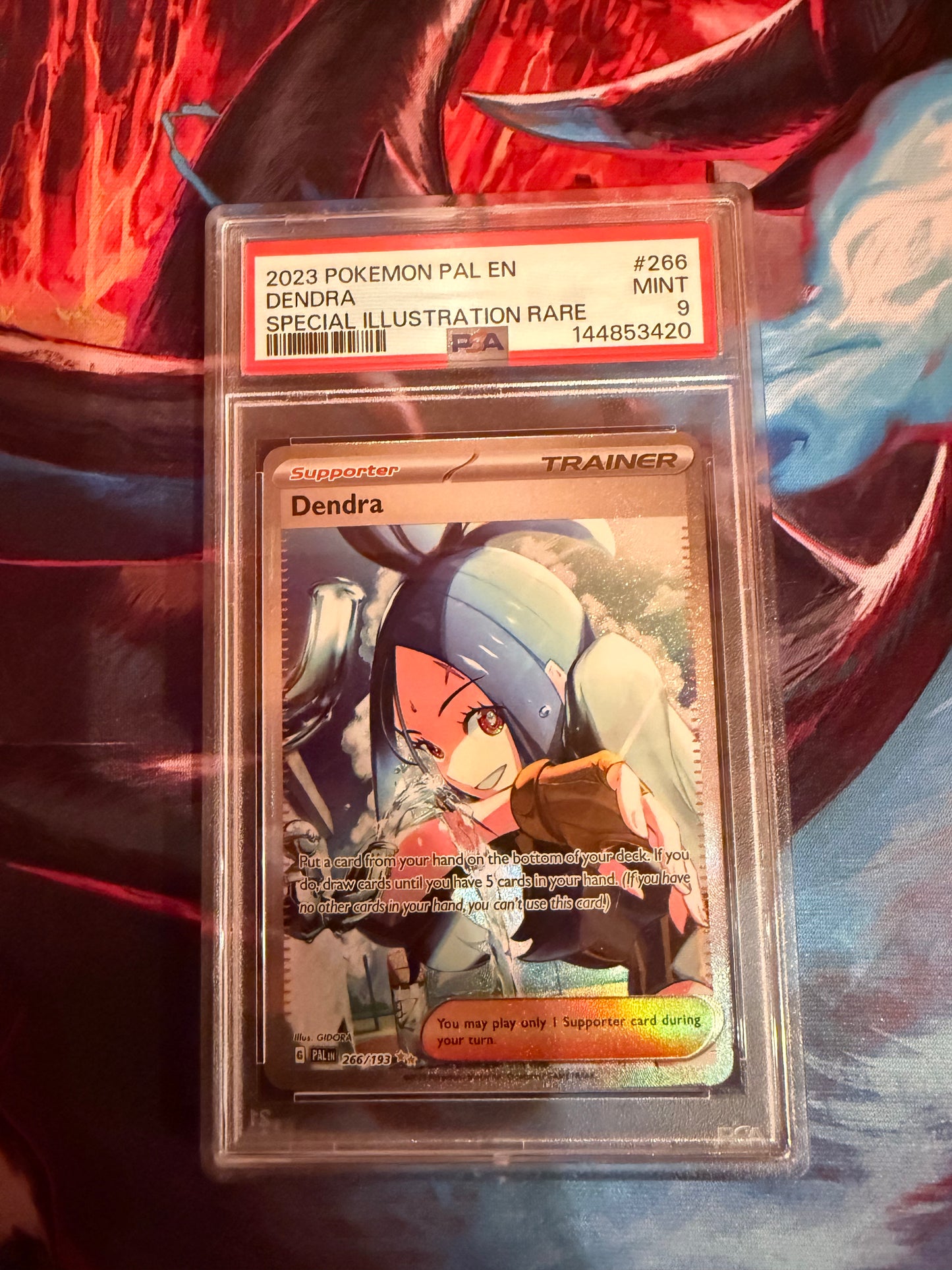 PSA MINT 9 Dendra - 266/193 - SV02: Paldea Evolved