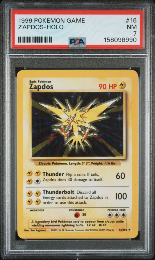 PSA 7: ZAPDOS-HOLO 16